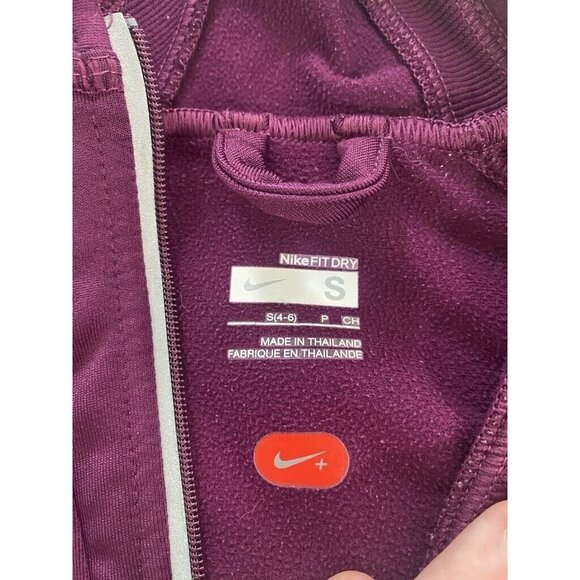 Nike Pullover Dri Fit Hood Long Sleeve Purple Run Ahtleisure Athletic Size Small - Picture 6 of 14